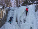 Ice climbing - Oldřichov - February 2003 - click to enlarge the photo