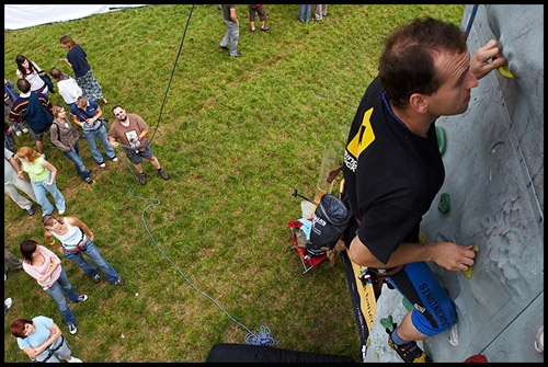 Climbing in the park - na stěně