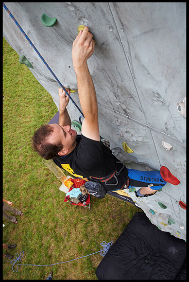 Climbing in the park - na stěně