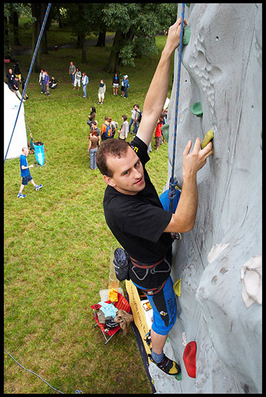 Climbing in the park - na stěně