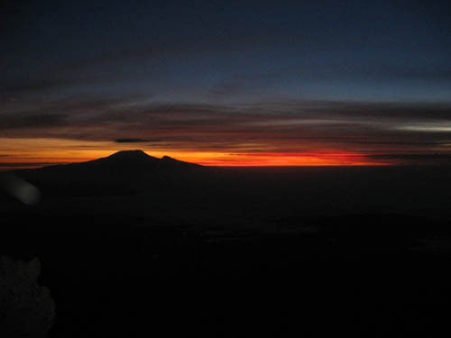 Kilimajaro z Mt. Meru