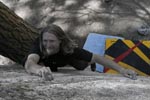 Janek Bednařík, Bouldering za Camp 4 - fotografie se po kliknutí zvětší.